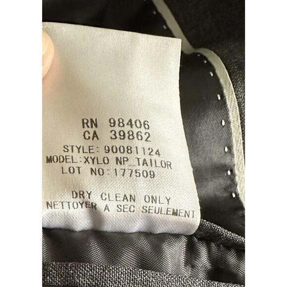 Theory Xylo NP Charcoal Gray Blazer 40R – Stretch Wool Single-Breasted - Picture 5 of 5